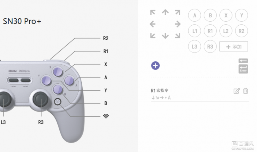 手感功能PLUS，八位堂进化体手柄 SN30 Pro+