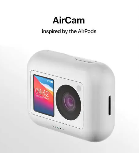 苹果正式发布迷你相机「AirCam」概念图，多款配色可选