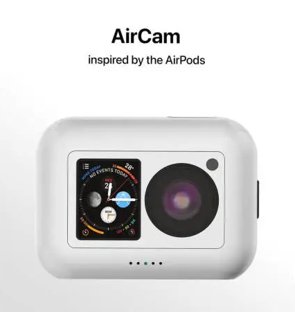 苹果正式发布迷你相机「AirCam」概念图，多款配色可选