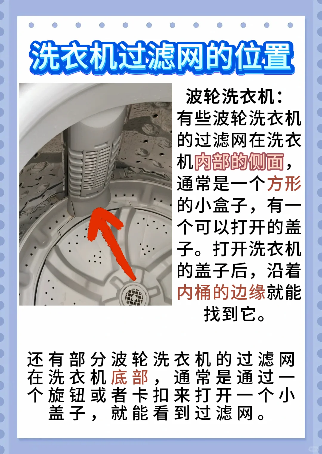 洗衣机过滤网在哪里？洗衣机过滤网怎么拆洗安装